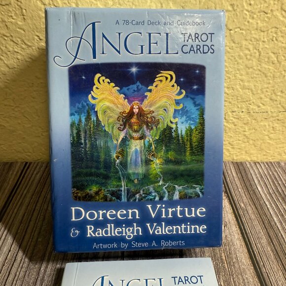 ANGEL 78-Card Deck and Guidebook Tarot Cards D. Virtue & R, Valentine - Picture 2 of 11